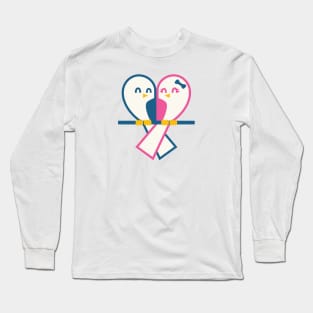 Lovely Bird Couple Long Sleeve T-Shirt